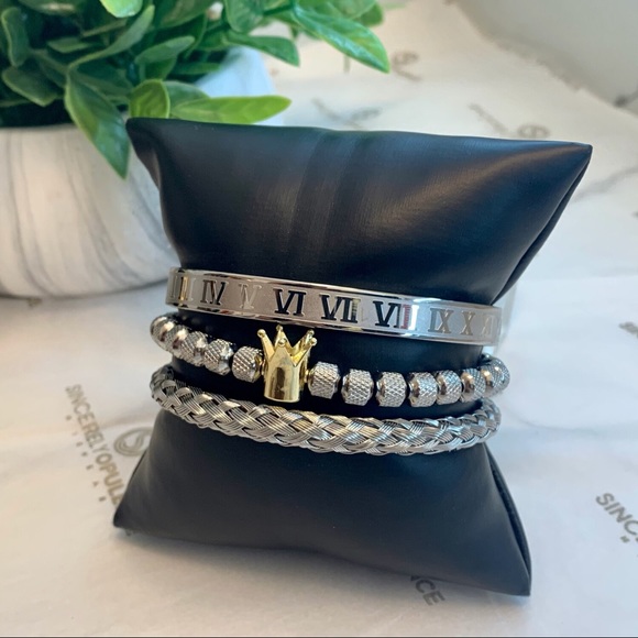 Echelon Bracelet Set (Silver) - Picture 2 of 4